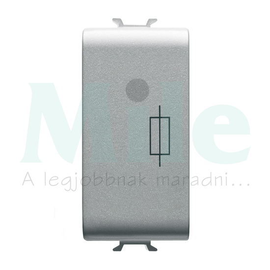 ChoruSmart biztosítóaljzat moduláris 1M titán 6.3x32mm 16A 250V AC előlapba GEWISS