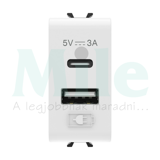 ChoruSmart USB töltőaljzat A+C-típ. 1M GEWISS