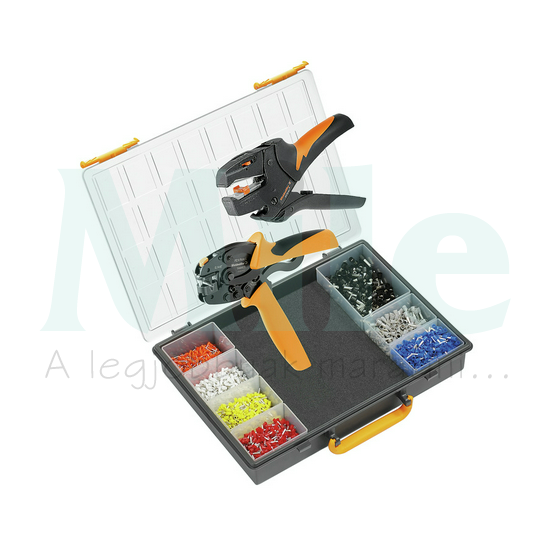 Érvéghüvely készlet szigetelt 0,14-6mm2 - 3100db + PZ 6 Roto L krimpelő + STRIPAX csupaszoló CRI