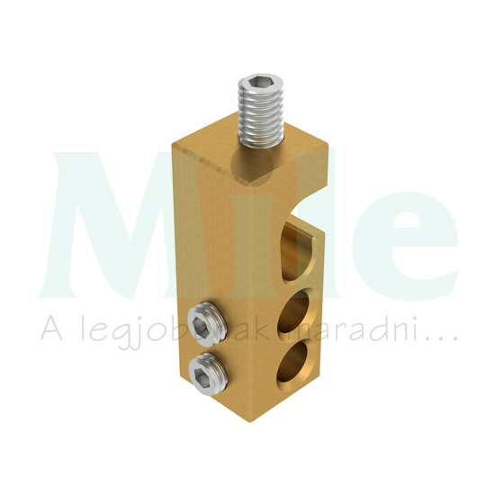 Csatlakozókapocs egyszeres körvezető-hez 25mm2 sárgaréz AKL 25 E OBO-BETTERMANN