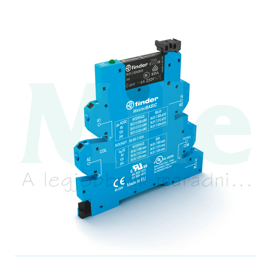 Csatolórelé optikai 1v dugaszolós 6A 230V50Hz monostabil IP20 LED 39.01.8.230.0060 FINDER