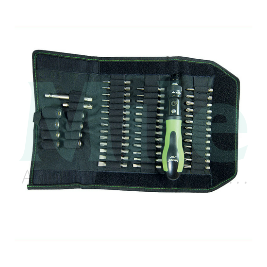 Csavarhúzó készlet racsnis cserélhető bites FlaxBag Haupa