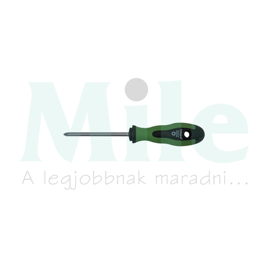 Csavarhúzó mágneses zöld-fekete kereszthornyú PZ 3 egyenes 150mm 2-komponensű-fogantyú Haupa