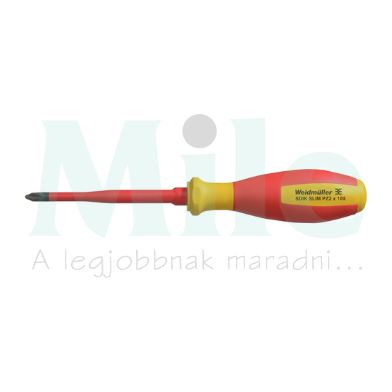 Csavarhúzó piros-sárga 1000V kereszt PZ 2 100mm-pengehossz SDIK SLIM PZ2 X 100 Weidmüller