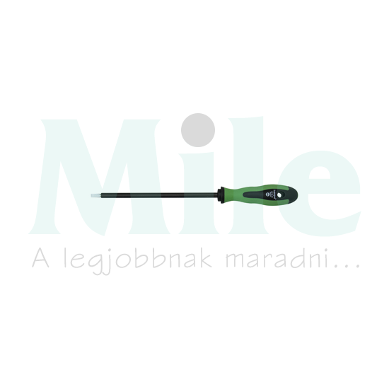 Csavarhúzó zöld-fekete 0.8mm x 4mm x 100mm egyenes Haupa