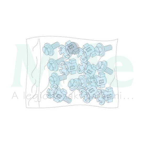 Csavarkészlet vázrendszerhez fészkes anyával (20db) Prisma P Schneider