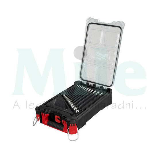 Csillag-villáskulcs készlet 15-részes 8-22mm kulcs Packout kofferben MaxBite Milwaukee