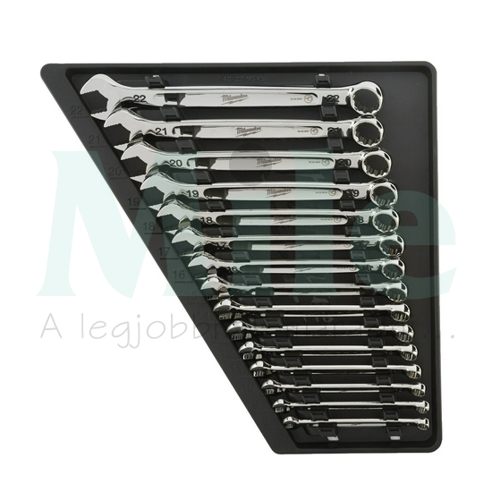 Csillag-villáskulcs készlet 15-részes 8-22mm metrikus tálcán MaxBite Milwaukee