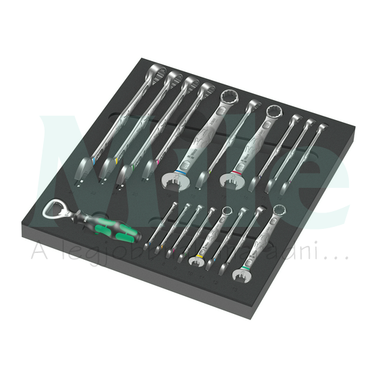 Csillag-villáskulcs készlet 6...24mm szivacstálcás 19-darabos 9731 6003 Joker Set 1 WERA