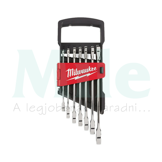 Csillag-villáskulcs készlet 7-részes 8-17mm metrikus racsnis MaxBite Milwaukee