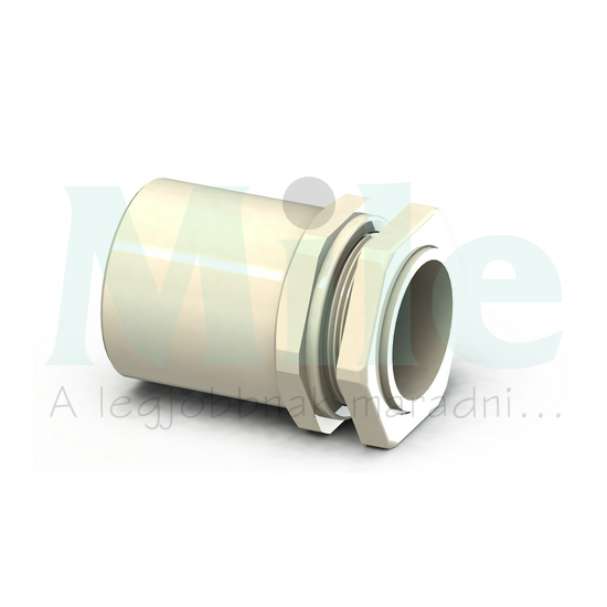 Csőadapter MŰ-I 36 védőcső/M40anya műanyag szürke AM Csatári Plast