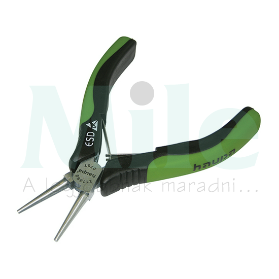 Csőrös fogó ESD-elektronikai 130mm szigetelt Haupa