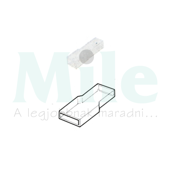 Csúszósaru hüvely teljesen szigetelt lapos 6,3x0,8 mm Haupa