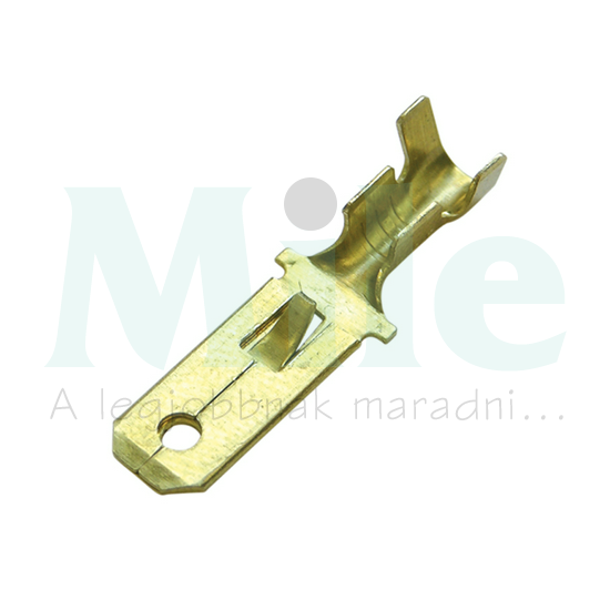 Csúszósaru szigeteletlen lapos 6,3x0,8 mm 05-10mm2 sárgaréz Haupa