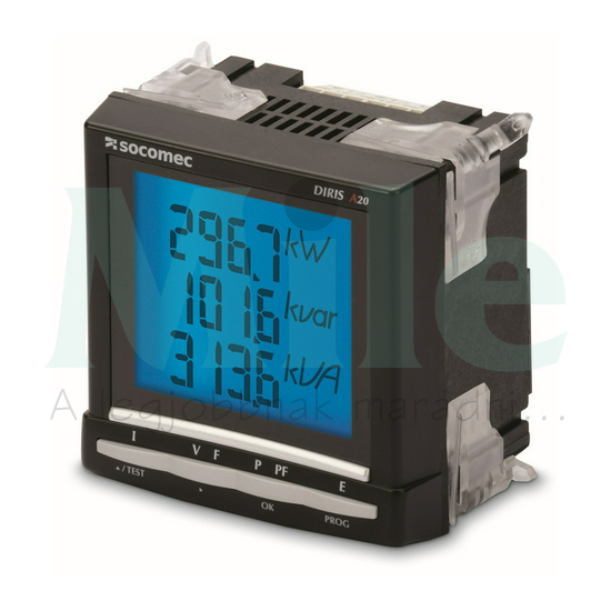 Digitális kimeneti modul hálózatanalizátorhoz reed 0,5A/100VDC  Diris A-20 SOCOMEC