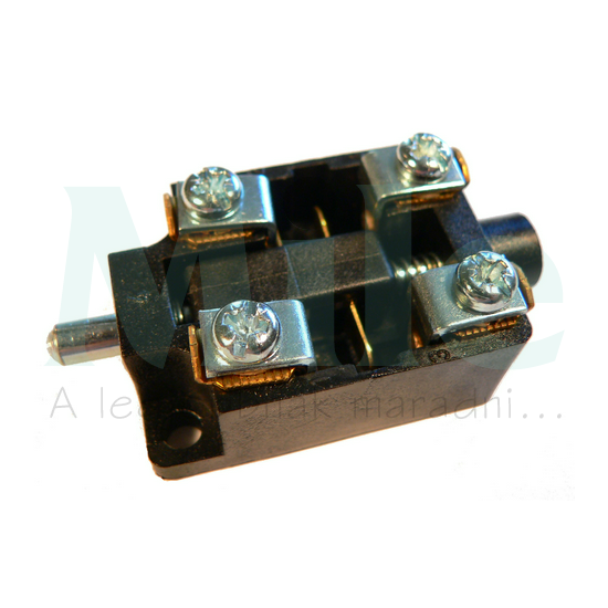 Érintkezőblokk vezérlőkészülékhez előlapra 1-z 1-ny csavaros VA Elektronika