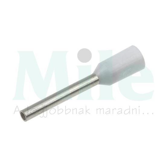Érvéghüvely szigetelt normál 0.75mm2 14mm fehér H0,75/14 W SV Weidmüller