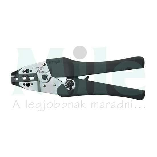 Érvéghüvelyprés 25-50mm2 trapéz-présforma mechanikus Haupa