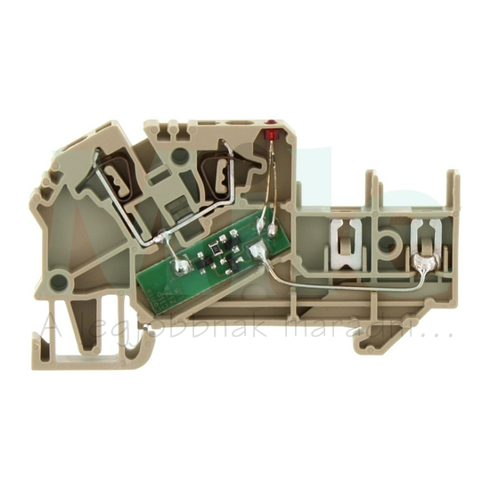 Érzékelő/beavatkozó sorkapocs 3-vez  ZIZA 1,5/3/LED(RD) BG CONTA-CLIP