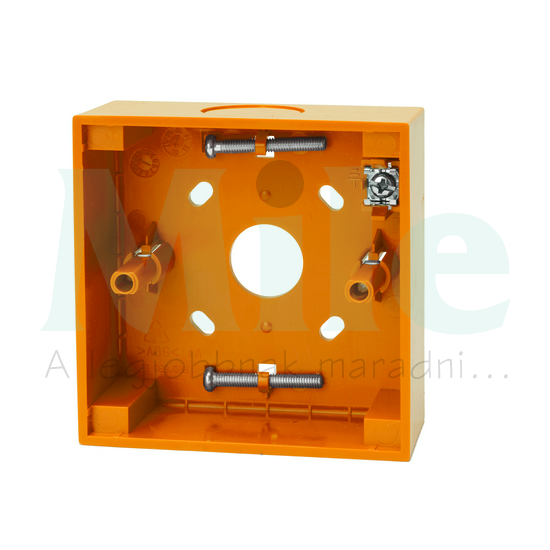 Fali doboz hátsó rész NC-MCS22-0-O-kézi jelzésadóhoz narancs 87x87x35mm  UTCF