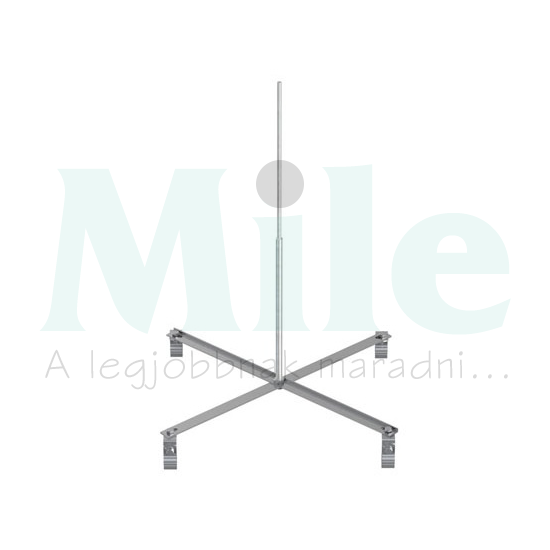 Felfogórúd-tartó 4xKal-Zip-kapocs 2000mm alu felfogórúd 16mm nemesacél V2A J.PRÖPSTER