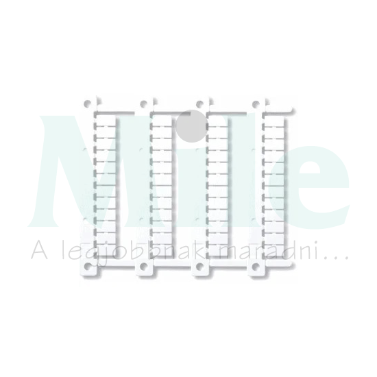 Felirati tábla műanyag fehér 48tagú 6x12mm felirati tábla 060.48 FINDER