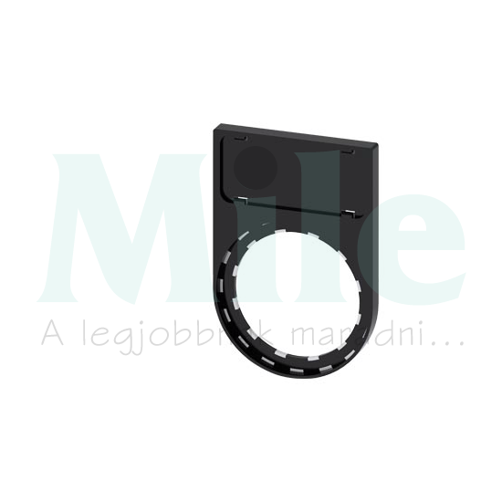 Felirati tábla tartó RSU1-hez d22 üres üres fekete téglalap 29.8mm x 44.8mm x SIRIUS ACT SIEMENS
