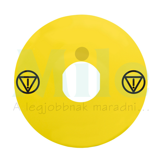 Felirati tábla vészgombhoz üres-jel sárga kerek 60mm-átmérő Harmony XB4 Schneider