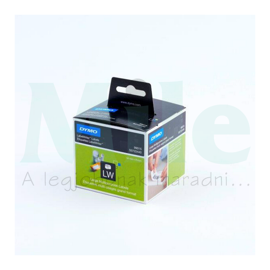 Feliratozó címke-szalag papír 1x320db 54x70mm fehér/ fekete-betű LW 99015 DYMO