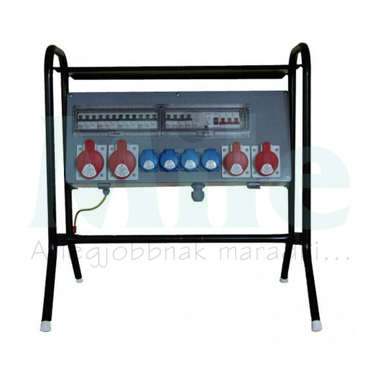 Felvonulási szekrény állványon 4x3P16A/230V 2x5P16A/400V 2x5P32A/400V 80A CSEF 01 Csatári Plast