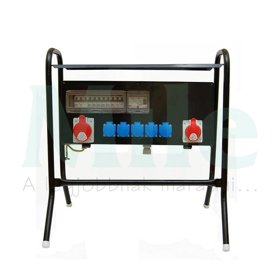 Felvonulási szekrény állványon 5x3P16A/230V 1x5P16A/400V 1x5P32A/400V 63A CSE 200 Csatári Plast