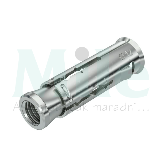 Fém dübel M8 12-átmérő 43mm-tengelyhossz galván/elektrolit horganyzott acél FHY M8 OBO-BETTERMANN