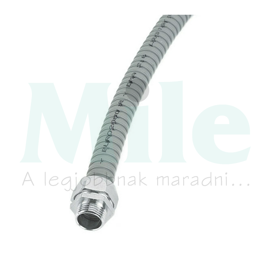 Fém gégecső 30m 24.7mm/ 20.5mm acél galvanizált PVC-köpennyel szürke IP67 DMA 221 Dietzel