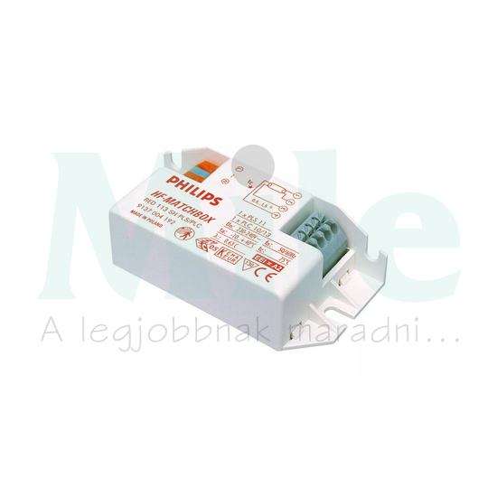 Fénycső előtét hidegindítású elektronikus 230-240V HF-M RED 124 SH TL/TL5/PL-L 230-240V Philips