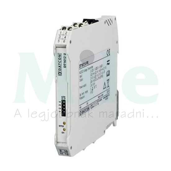 Feszültség távadó 125/250/450VAC-be (0)4-20mA/(0)2-10V-ki 24V DC-tápellátás IP20 DT1612 U DATCON