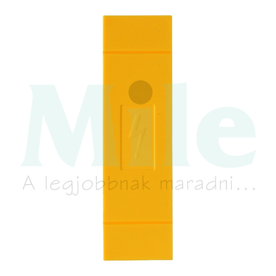 Figyelmeztető fedél villámjel, sárga/fekete, 21x76mm fedél, burkolat AD 50 YE CONTA-CLIP