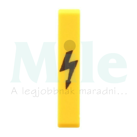 Figyelmeztető fedél villámjel, sárga/fekete, szélesség: 5mm AD 1/5/B YE CONTA-CLIP