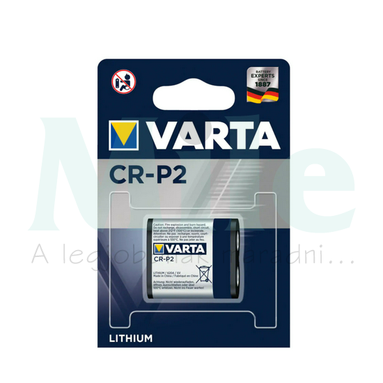 Fotó elem CR-P2 6V lítium CR-P 2 VARTA