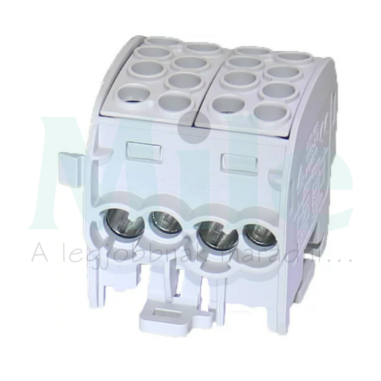 Fővezetéki leágazókapocs 152/100A Cu/Al ónozott szürke 4x25+4x16mm2 2P HLAK 25/16-D L G LEIPOLD