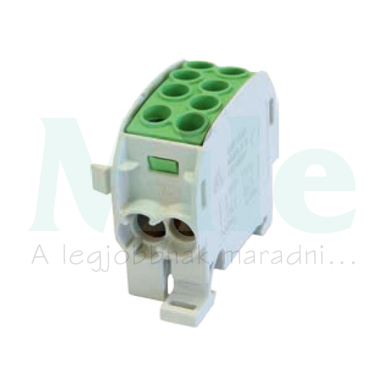 Fővezetéki leágazókapocs 202/125A Cu/Al ónozott zöld 2x35+2x25mm2 1P 25mm2/ HLAK 35/25 PE LEIPOLD