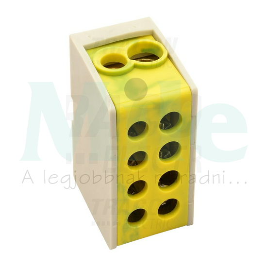 Fővezetéki leágazókapocs 76A/400VAC 2x1-16+2x1,5-16mm2 zöld/sárga 1P 16mm2 TRACON