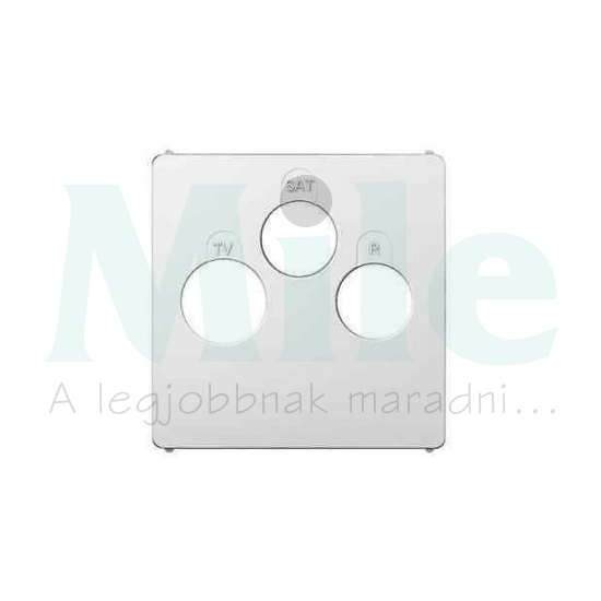 Galea fedlap TV-R-SAT központi fedlap fehér IP20 műanyag fényes bepattintás LEGRAND