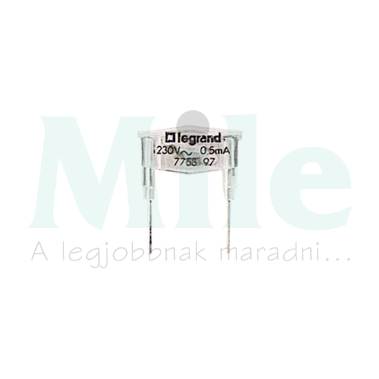 Galea glimm jellzőizzó 230V 0,5mA zöld LEGRAND