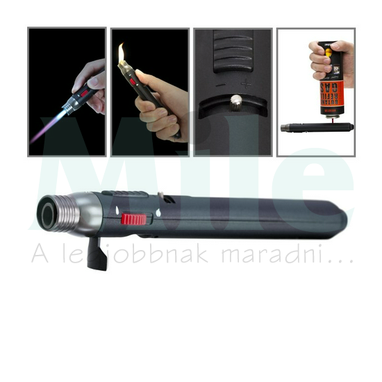 Gázforrasztó ceruza 20-65mm láng piezo-gyújtó 1300°C FAHRENHEIT