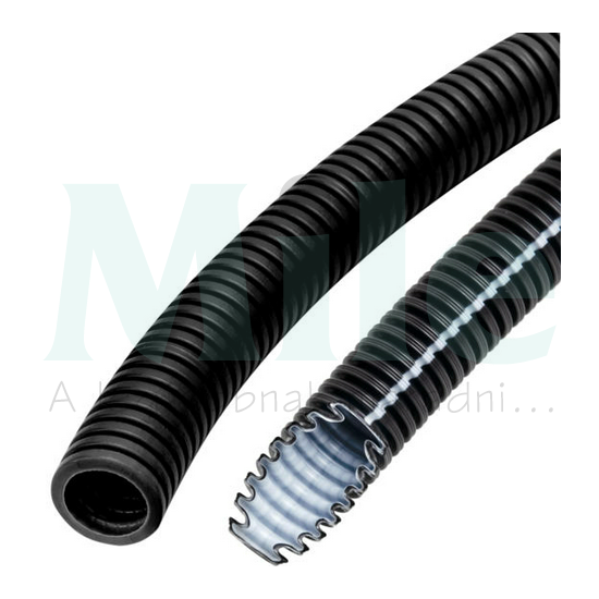 Gégecső lépésálló 100m 20mm/ 13.3mm poliolefin fekete HFXP 20 BK 100M Dietzel