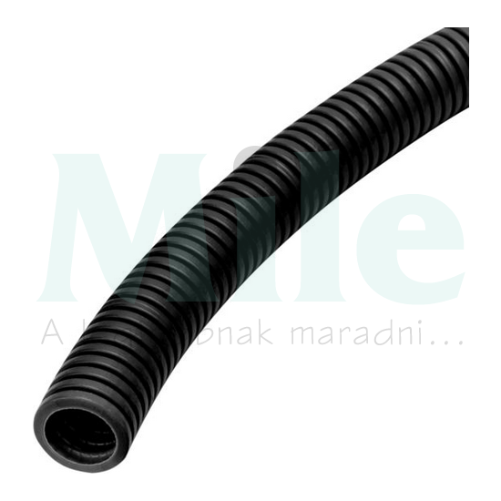 Gégecső lépésálló 50m 25mm/ 17mm poliolefin fekete hajlítható HFXP Pro 25 BK UV 50M Dietzel