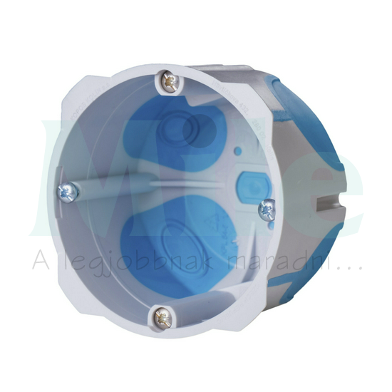 Gipszkarton szerelvénydoboz gumis 1-es kerek 68mm-átmérő műanyag szürke csavarral KPL KOPOS