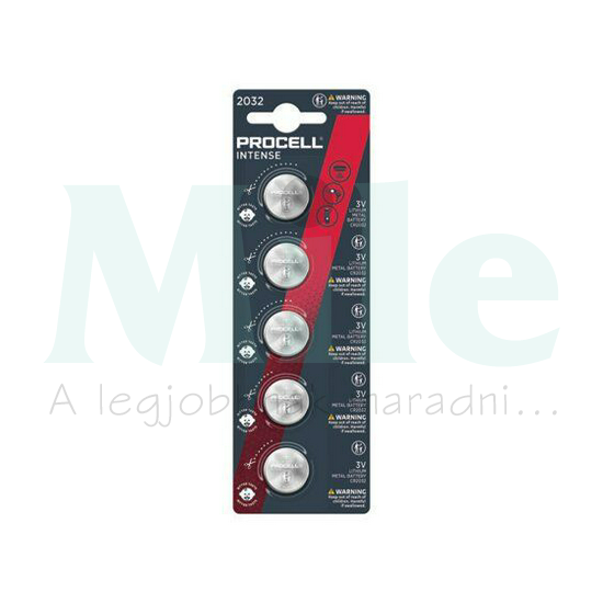 Gombelem 3V lítium CR2032 gombelem 260mAh Procell Intense DURACELL