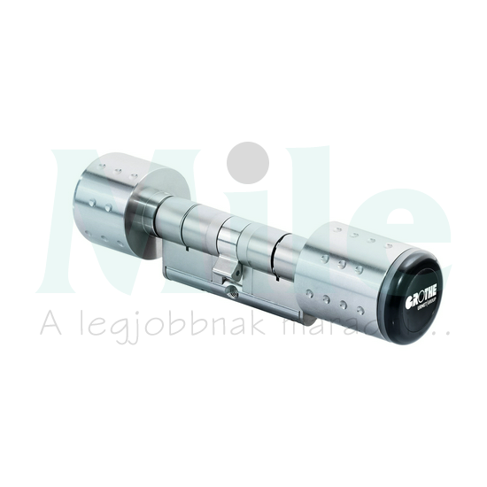 Elektromos cilinderzár CR2/Li-elemes APP/25ajtó/250felhasználó IP67 167mm  eLock 060/035 GROTHE