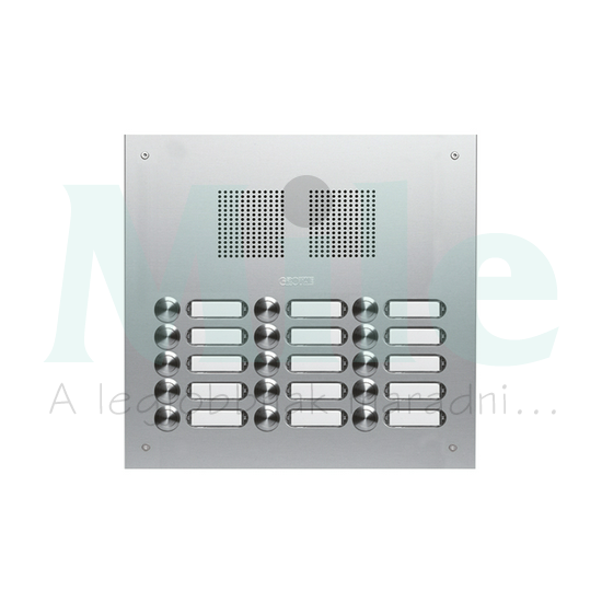 Csengőnyomó panel 3oszlop LED/8-16VADC  320x296x57mm 15-lakás ezüst Robusta EV1 TS 787 3-5 GROTHE